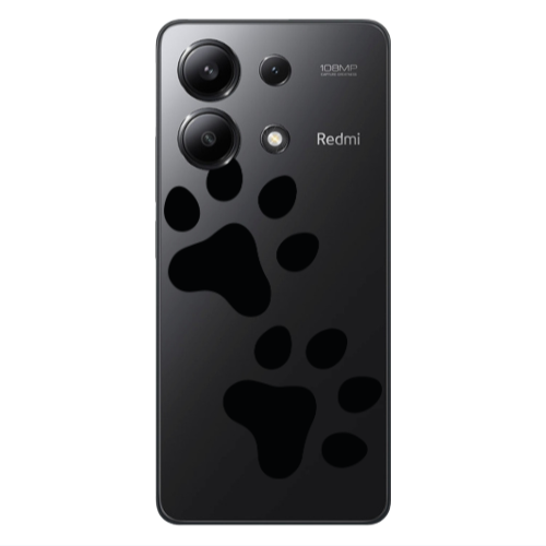 Xiaomi Redmi Note 13 4G Paws Transparent Silicone TPU Θήκη