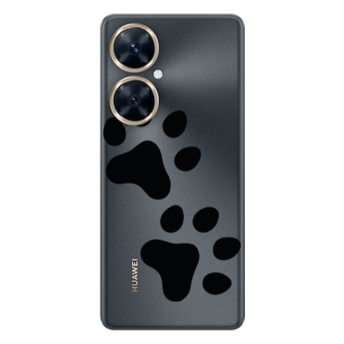 Huawei Nova 11i Paws Transparent Silicone TPU Θήκη