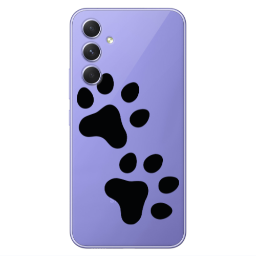 Samsung A55 Paws Transparent Silicone TPU Θήκη