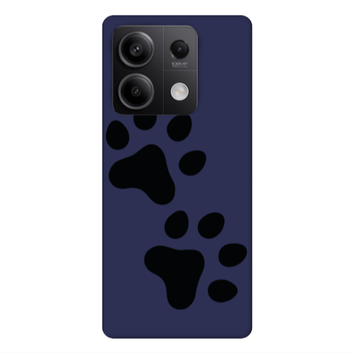 Xiaomi Redmi Note 13Pro 5G Paws Dark blue Colored Silicone TPU Θήκη