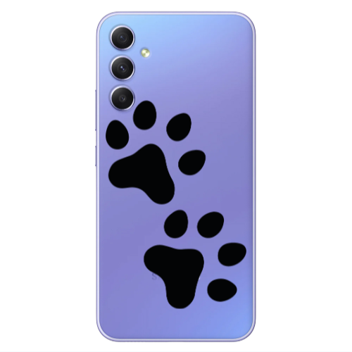 Samsung A25 Paws Transparent Silicone TPU Θήκη