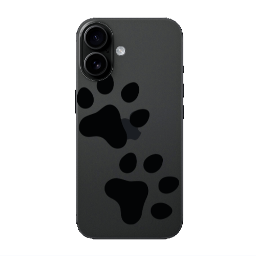 Apple Iphone 16 Paws Transparent Silicone TPU Θήκη