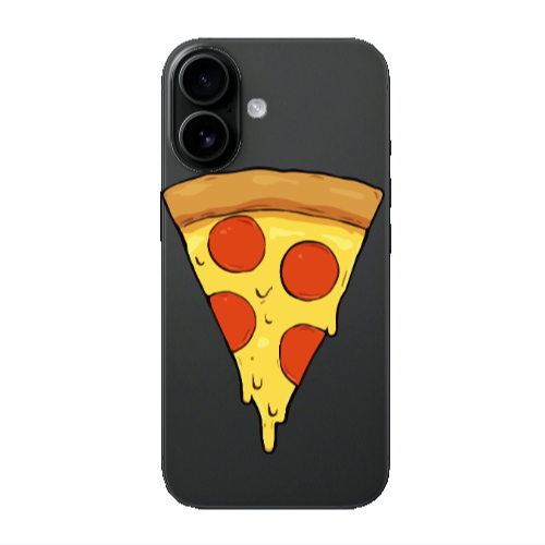 Apple Iphone 16 plus Pizza Slice Transparent Silicone TPU Θήκη