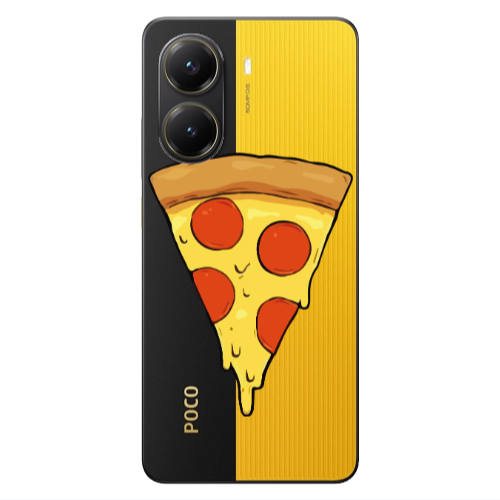 Xiaomi Poco X7 Pro Pizza Slice Transparent Silicone TPU Θήκη