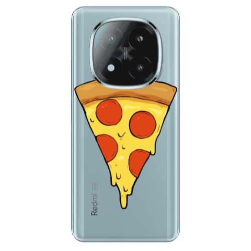 Xiaomi Redmi Note 14 Pro + 5g Pizza Slice Transparent Silicone TPU Θήκη