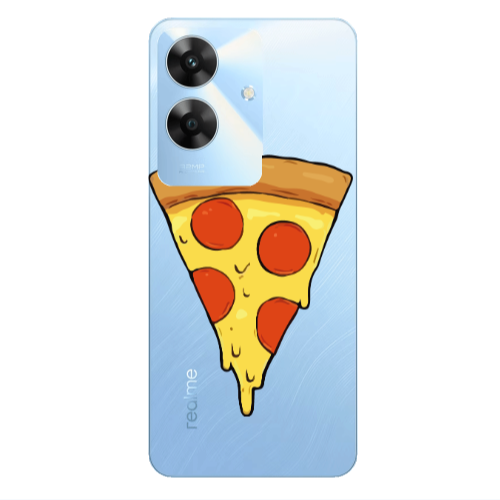 Realme Note 60 Pizza Slice Transparent Silicone TPU Θήκη