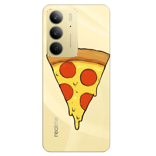Realme C 75 Pizza Slice Transparent Silicone TPU Θήκη
