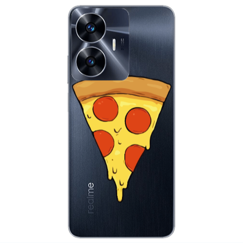 Realme Note 50 Pizza Slice Transparent Silicone TPU Θήκη