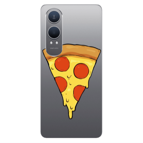 Oneplus Nord Ce 4 lite Pizza Slice Transparent Silicone TPU Θήκη