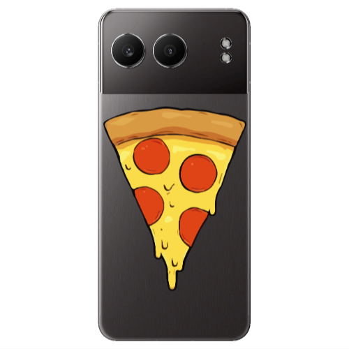 Oneplus Nord 4 Pizza Slice Transparent Silicone TPU Θήκη
