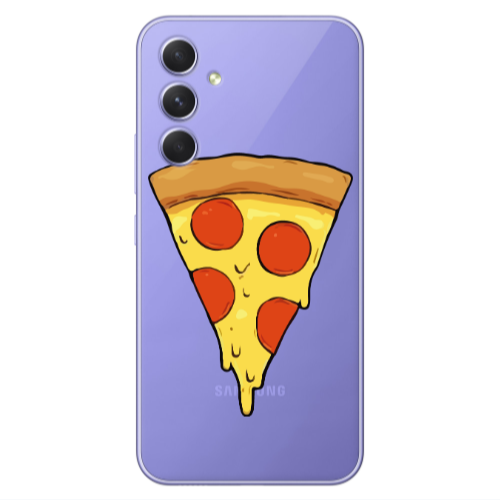 Samsung A56 Pizza Slice Transparent Silicone TPU Θήκη