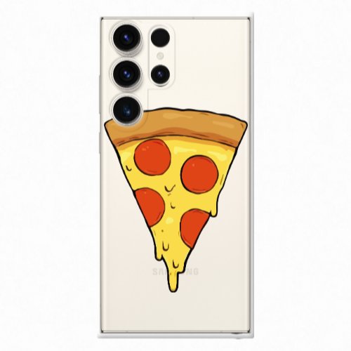 Samsung S25 Ultra Pizza Slice Transparent Silicone TPU Θήκη