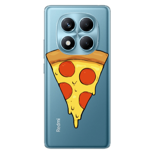 Xiaomi Redmi Note 14 Pro Pizza Slice Transparent Silicone TPU Θήκη