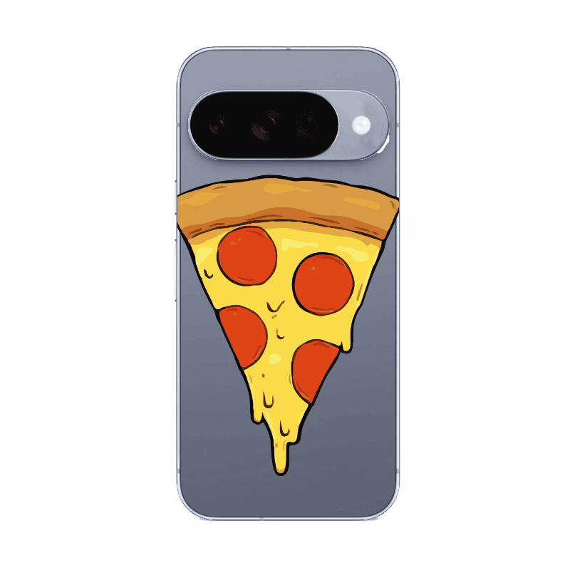 Google Pixel 10 Pizza Slice Transparent Silicone TPU Θήκη