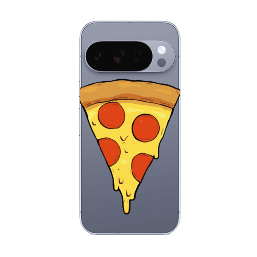 Google Pixel 10 Pro Pizza Slice Transparent Silicone TPU Θήκη