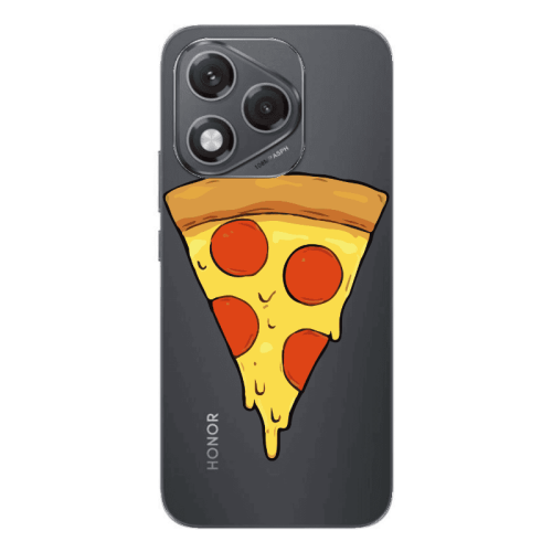 Honor 400 Lite Pizza Slice Transparent Silicone TPU Θήκη