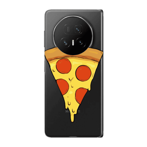 Honor Magic V5 Pizza Slice Transparent Silicone TPU Θήκη