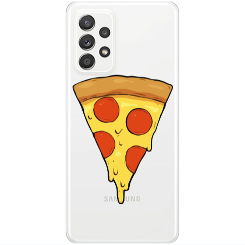Samsung A52 Pizza Slice Transparent Silicone TPU Θήκη