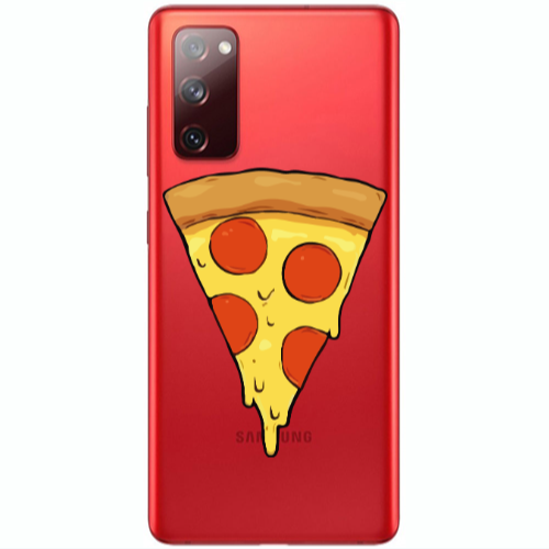 Samsung S20 FE Pizza Slice Transparent Silicone TPU Θήκη