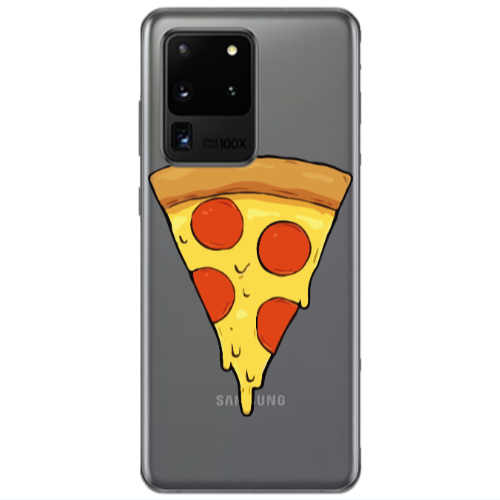 Samsung S20 Ultra Pizza Slice Transparent Silicone TPU Θήκη