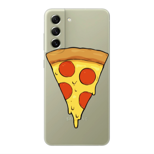 Samsung S22 Plus Pizza Slice Transparent Silicone TPU Θήκη