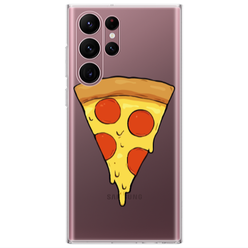 Samsung S22 Ultra Pizza Slice Transparent Silicone TPU Θήκη
