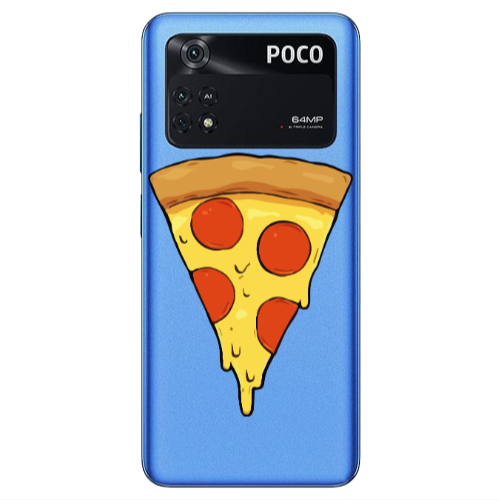 Xiaomi Poco M4 Pro 4G Pizza Slice Transparent Silicone TPU Θήκη