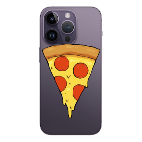 Apple iPhone 14 Pro  Pizza Slice Transparent Silicone TPU Θήκη