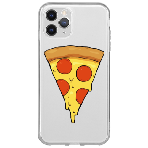 Apple iPhone 13 Pro Pizza Slice Transparent Silicone TPU Θήκη