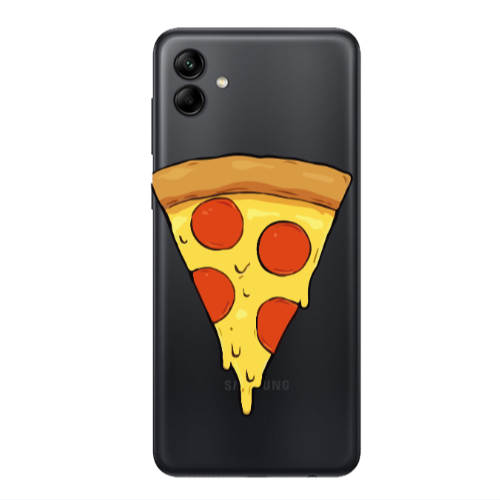 Samsung A04 Pizza Slice Transparent Silicone TPU Θήκη