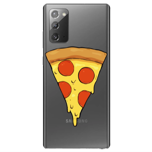 Samsung Note 20 Pizza Slice Transparent Silicone TPU Θήκη