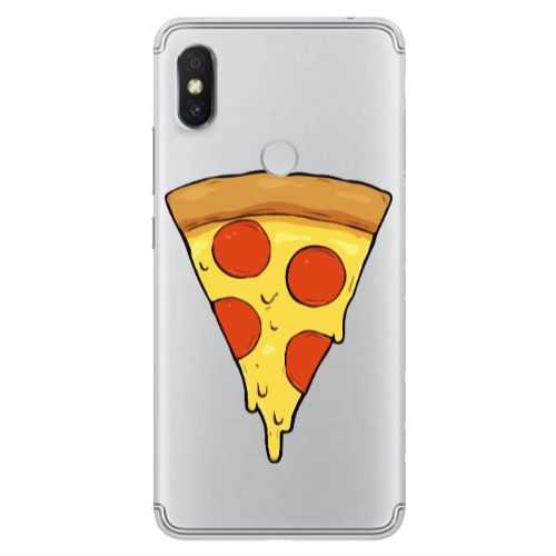 Xiaomi Redmi S2 Pizza Slice Transparent Silicone TPU Θήκη