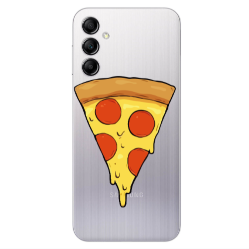 Samsung A24 Pizza Slice Transparent Silicone TPU Θήκη