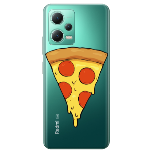 Xiaomi Redmi Note 12 Pro 5G Pizza Slice Transparent Silicone TPU Θήκη