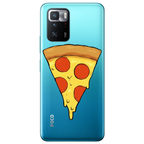 Xiaomi Poco X3 GT Pizza Slice Transparent Silicone TPU Θήκη