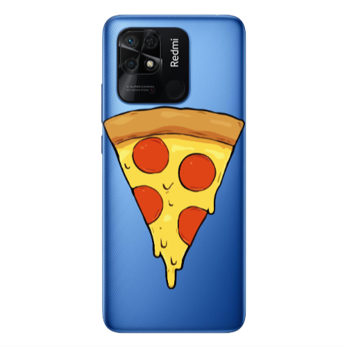 Xiaomi Poco C40 Pizza Slice Transparent Silicone TPU Θήκη