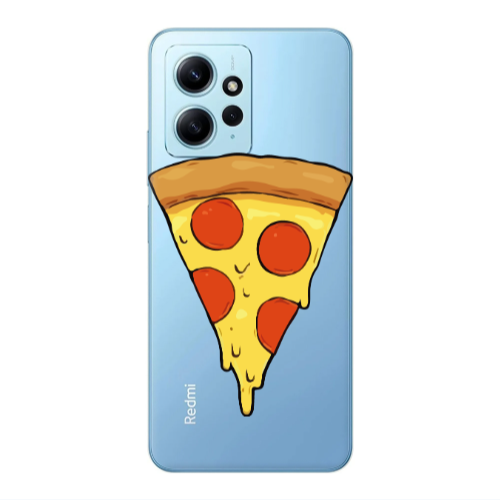 Xiaomi Redmi Note 12 4G Pizza Slice Transparent Silicone TPU Θήκη