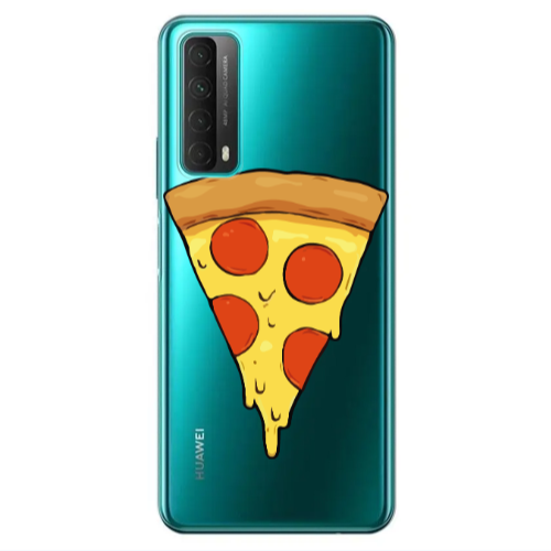 Huawei P Smart 2021 Pizza Slice Transparent Silicone TPU Θήκη