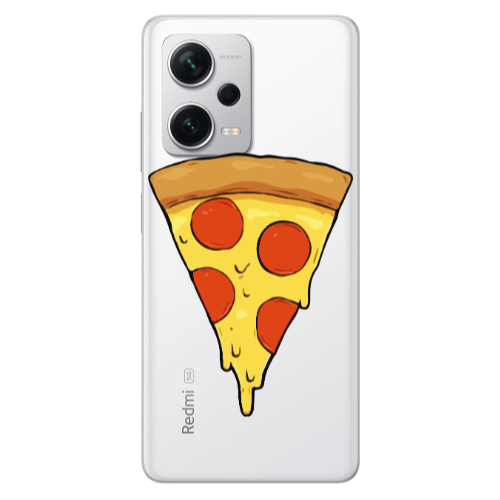 Xiaomi Redmi Note 12 5G Pizza Slice Transparent Silicone TPU Θήκη