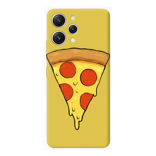Xiaomi Redmi 12 Pizza Slice Yellow Colored Silicone TPU Θήκη