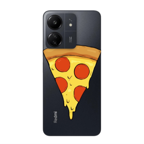 Xiaomi Redmi 13C Pizza Slice Transparent Silicone TPU Θήκη