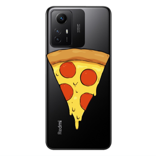 Xiaomi Redmi Note 12s Pizza Slice Transparent Silicone TPU Θήκη