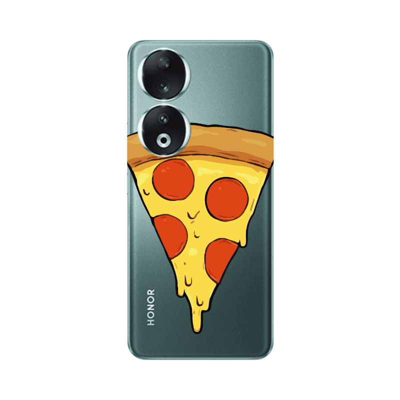 Honor 90 5G Pizza Slice Transparent Silicone TPU Θήκη