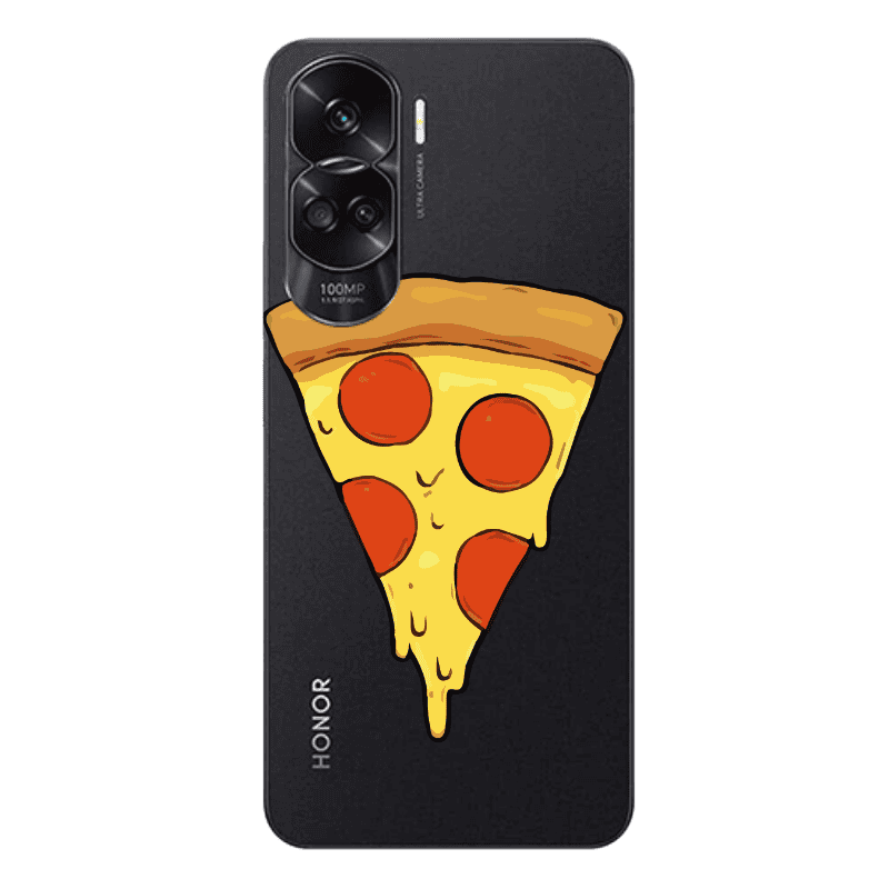Honor 90 Lite 5G Pizza Slice Transparent Silicone TPU Θήκη