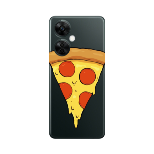 Oneplus Nord CE 3 Lite 5G Pizza Slice Transparent Silicone TPU Θήκη