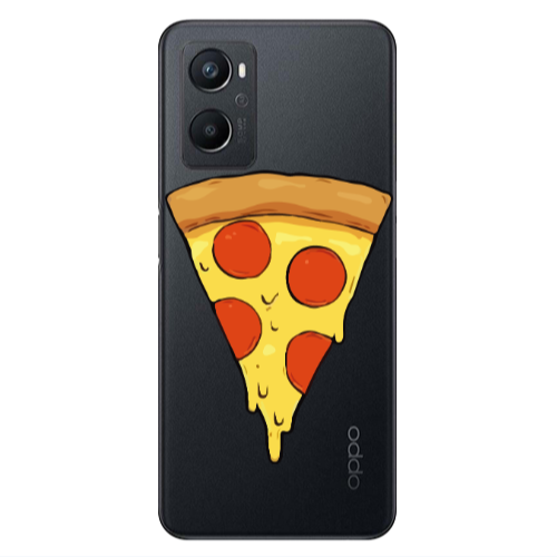 Oppo A 96 Pizza Slice Transparent Silicone TPU Θήκη