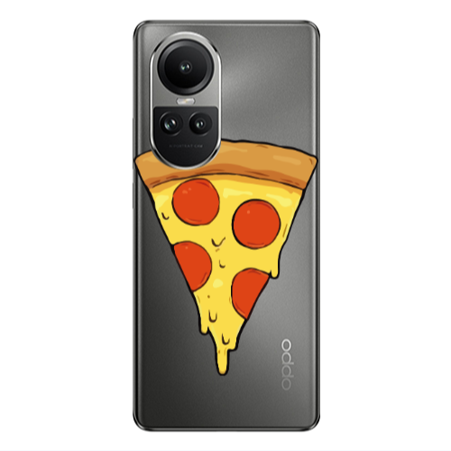 Oppo Reno10 5G Pizza Slice Transparent Silicone TPU Θήκη