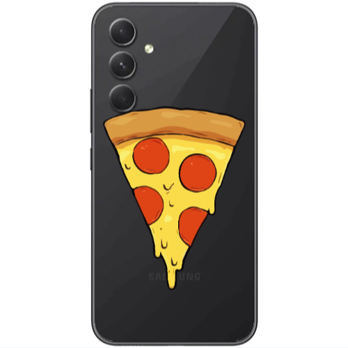 Samsung Galaxy A25 Pizza Slice Transparent Silicone TPU Θήκη