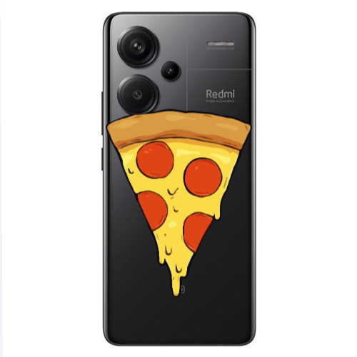 Xiaomi Redmi Note 13 Pro+ 5G  Pizza Slice Transparent Silicone TPU Θήκη