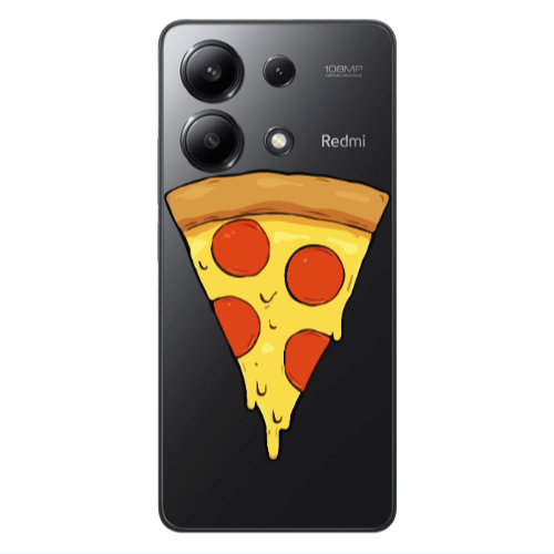 Xiaomi Redmi Note 13 4G Pizza Slice Transparent Silicone TPU Θήκη
